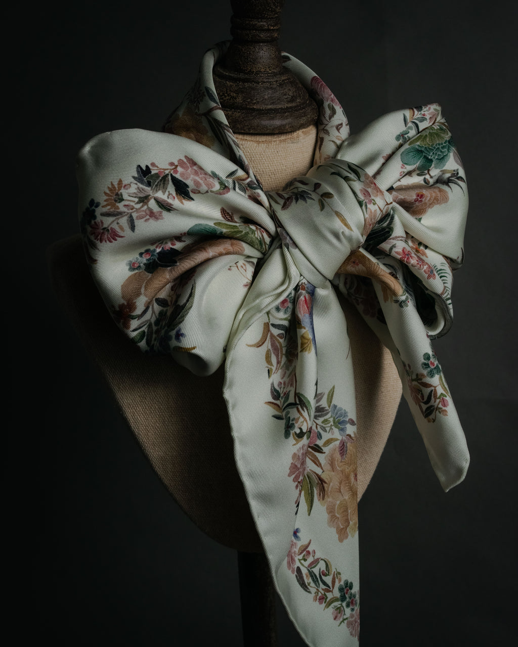 “Christian Dior” 2018– Botanical chinoiserie silk scarf