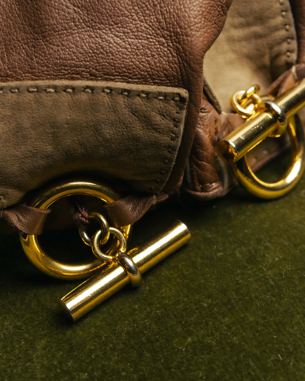 -SPECIAL- “HERMÈS” 80’s-90’s Chaine d’ancre leather gloves