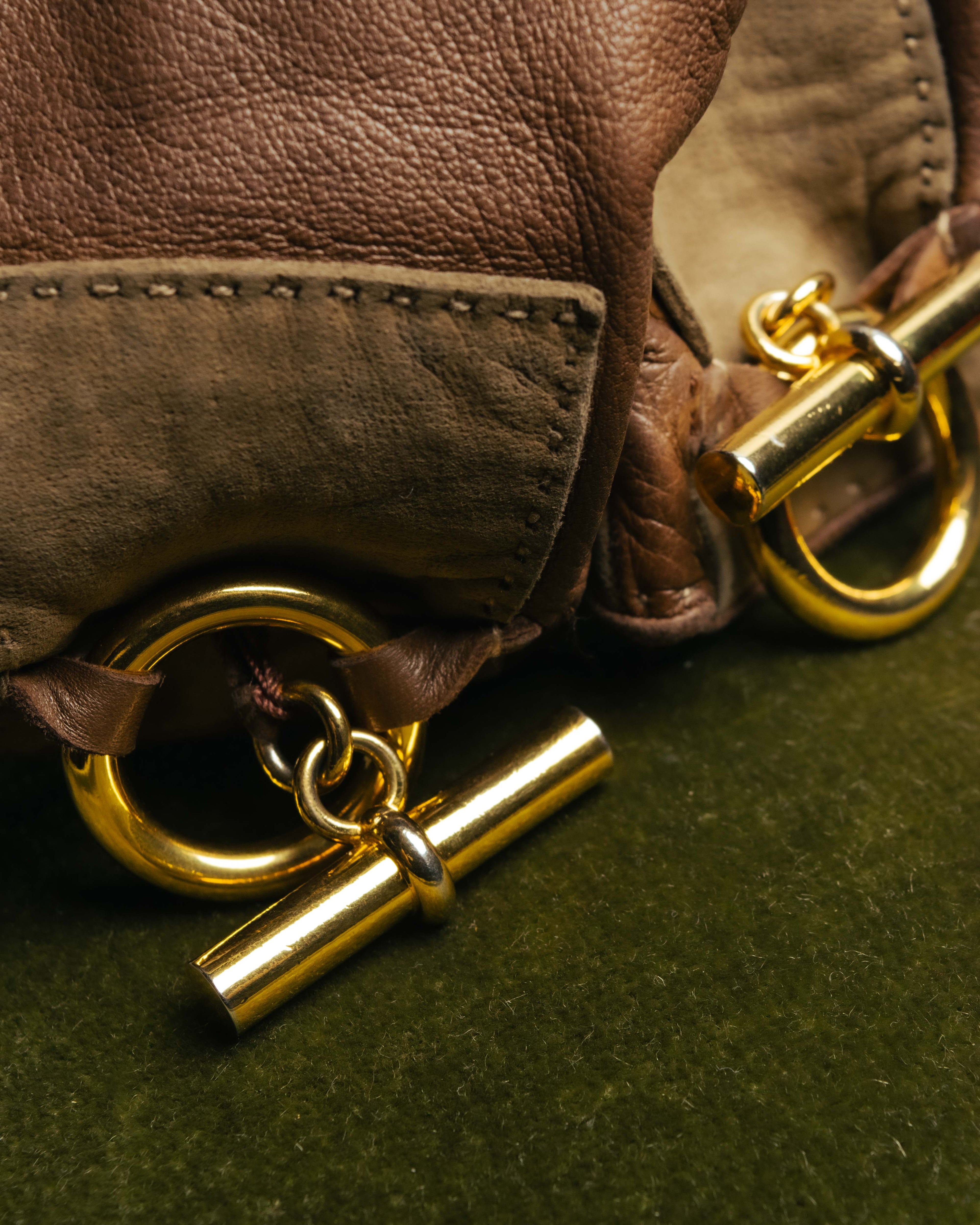 -SPECIAL- “HERMÈS” 80’s-90’s Chaine d’ancre leather gloves
