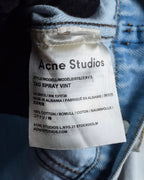"Acne Studios" Washed light blue short denim jacket