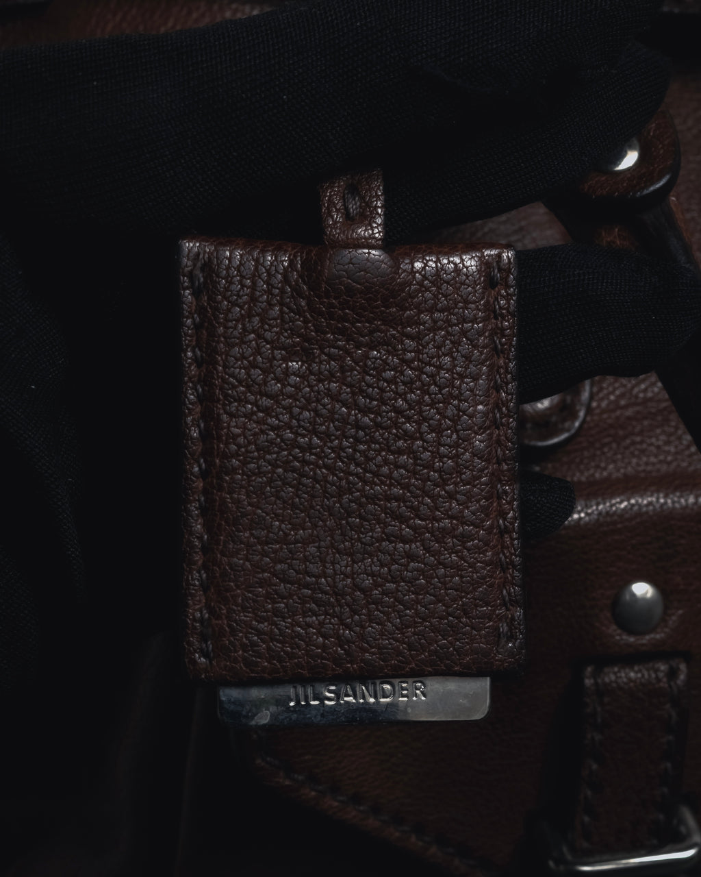 "JIL SANDER" 90’s-00’s Functional pocket leather satchel bag