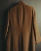 "VALENTINO MISS V" 80's-90's Camel hair single-breasted coat