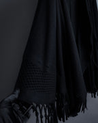 "ISSEY MIYAKE" 01AWRough knit fringe design cardigan