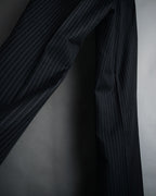 "GUCCI" 90’s-00’s signature hardware pinstripe wool slacks