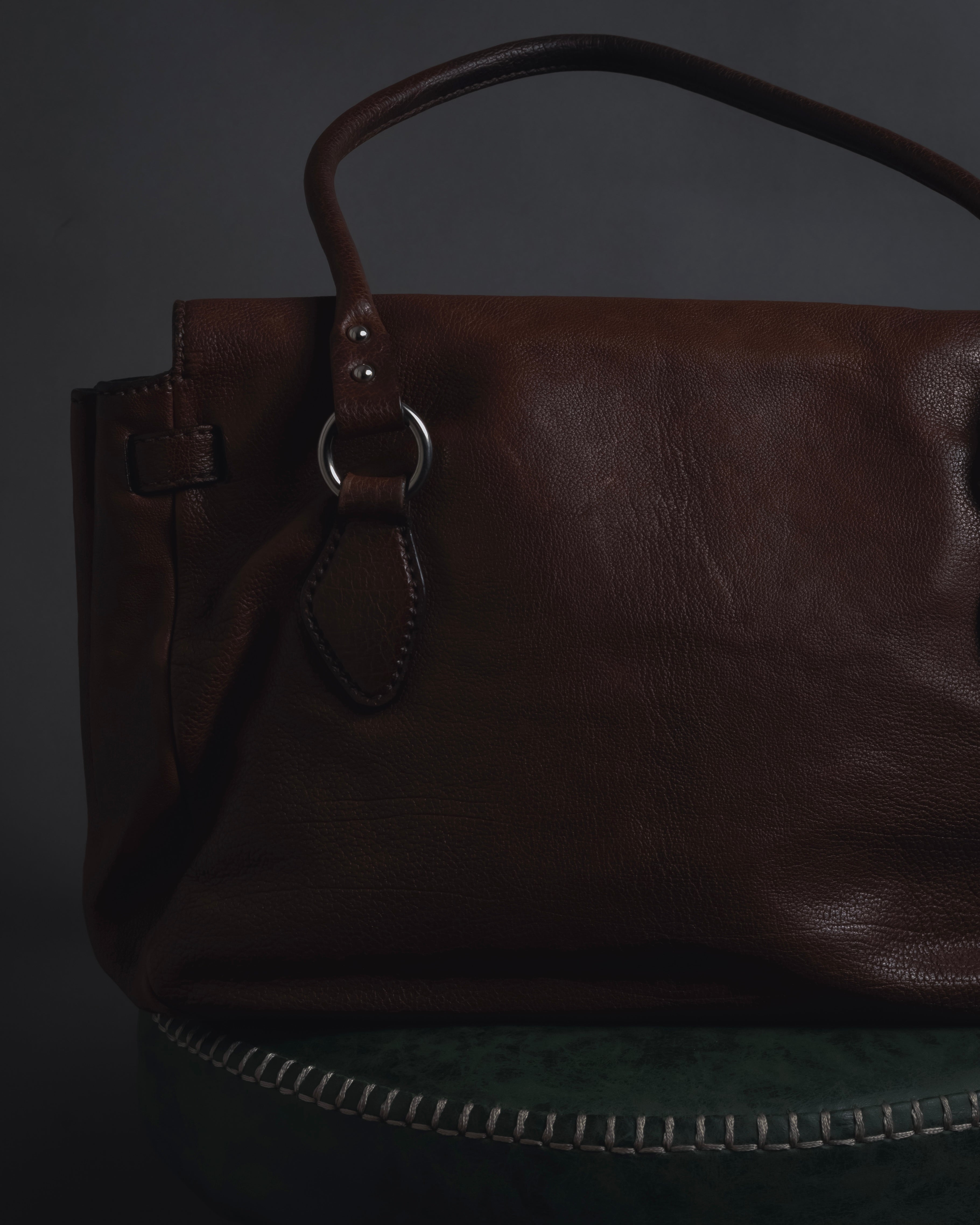 "JIL SANDER" 90’s-00’s Functional pocket leather satchel bag