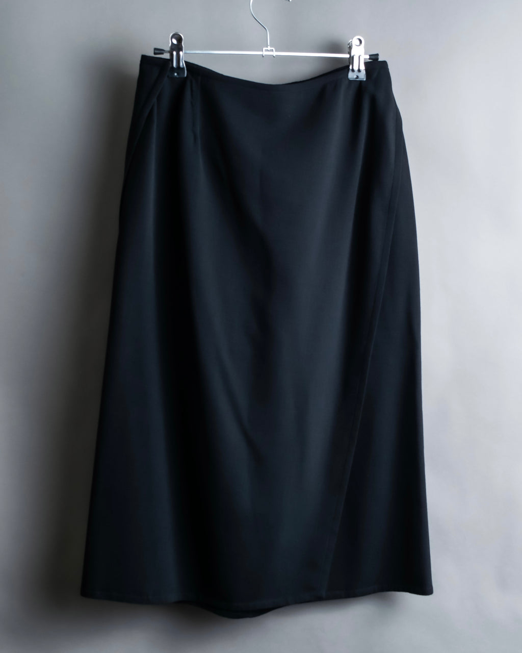 "HERMES" Button detailed flared midi skirt