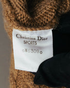 "Christian Dior" 80's-90's Preppy cable knit sweater vest