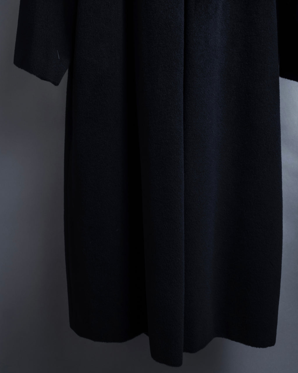 "allegri" Crossover design 2-way collar wool coat