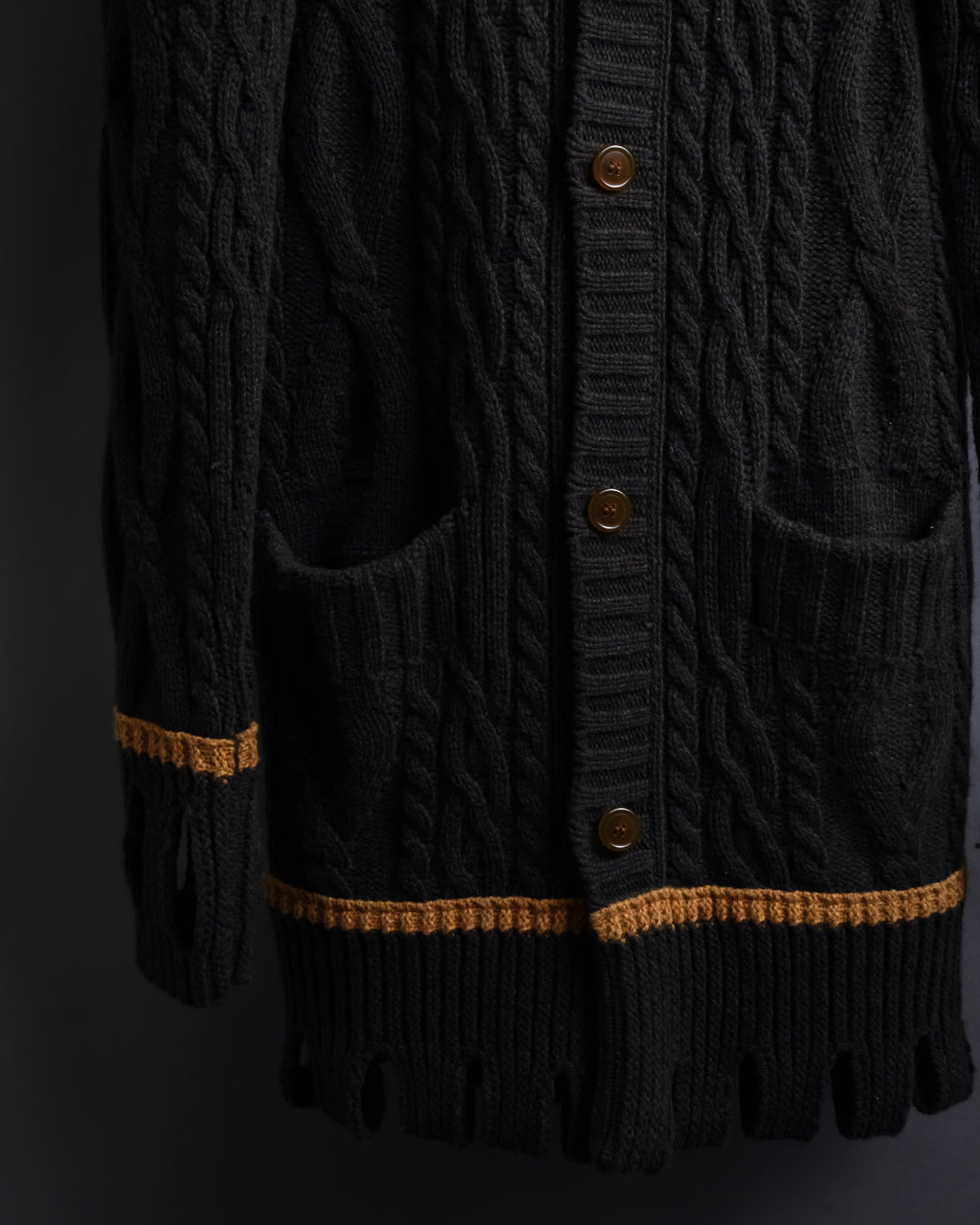 "Vivienne Westwood" Orb logo engraved cable knit cardigan