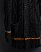 "Vivienne Westwood" Orb logo engraved cable knit cardigan