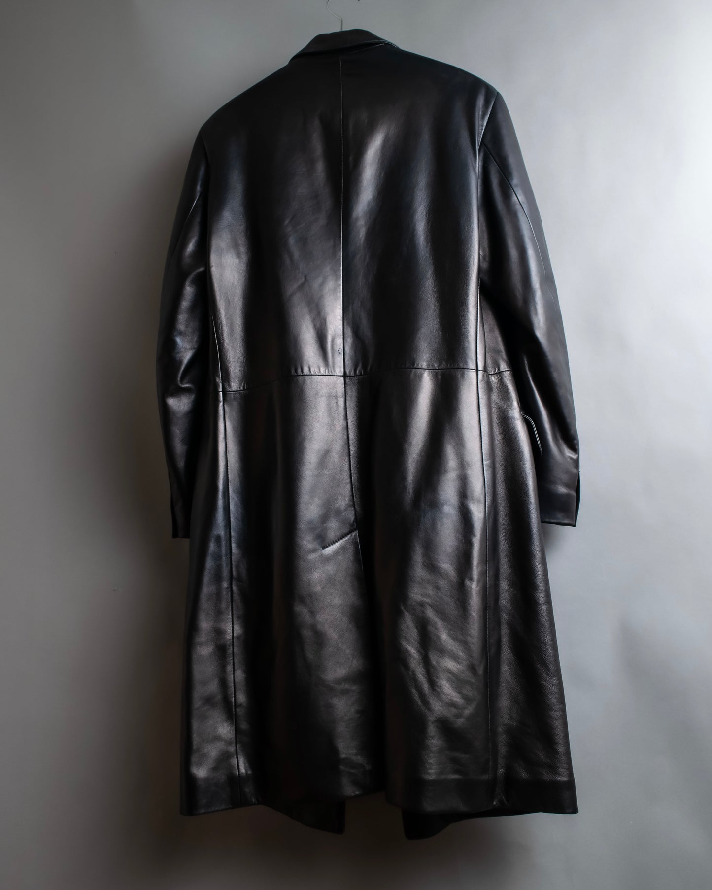 "GIANFRANCO FERRE" Oversized lamb leather chester coat