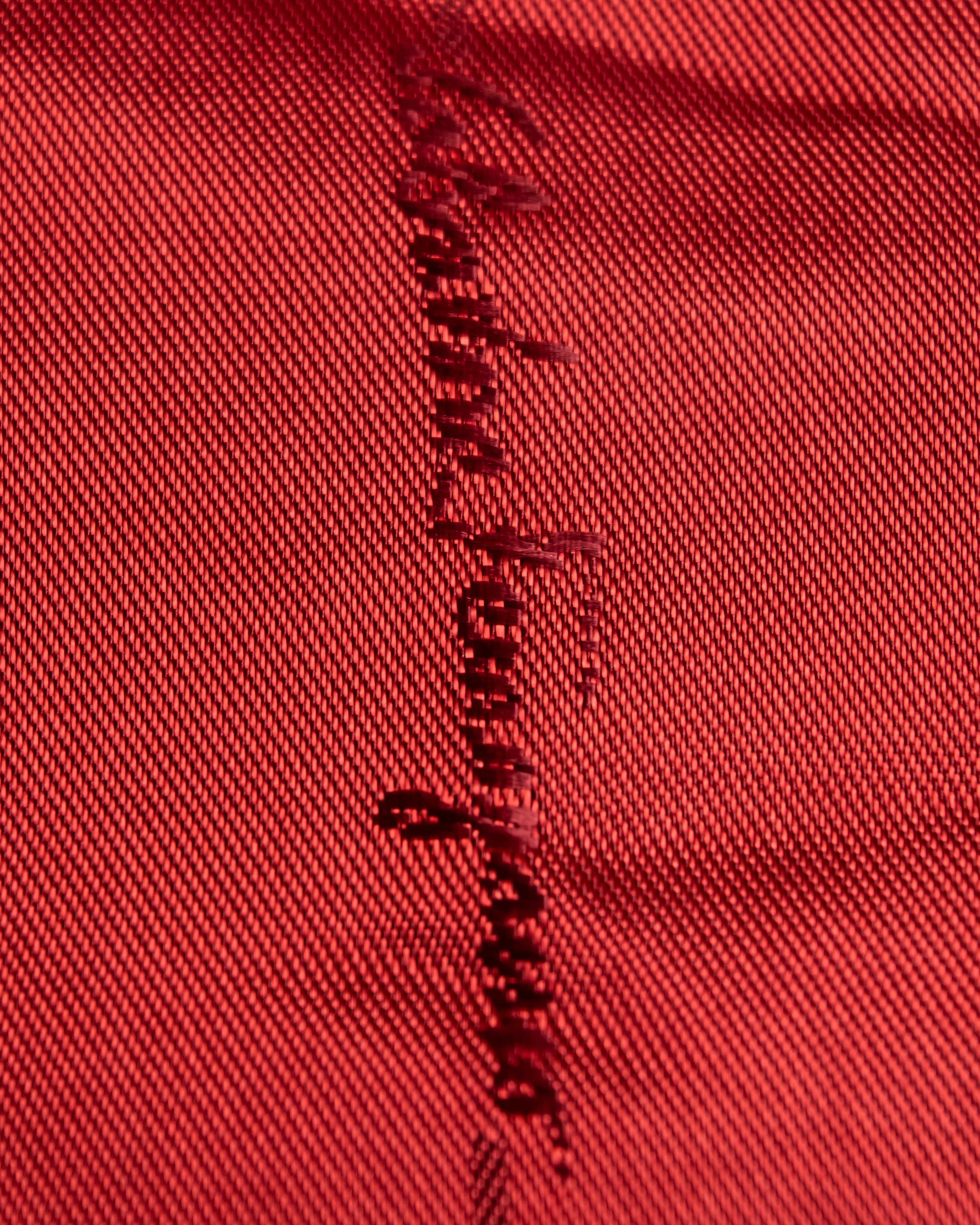 "Salvatore Ferragamo" Vivid red color wool mix tailored jacket