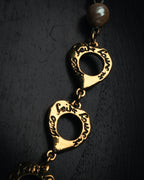 “Yves Saint Laurent” 80’s-90’s Baroque pearl heart motif necklace