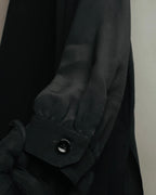 -SPECIAL- "SAINT LAURENT PARIS" 10's Fluid silk scarf-neck blouse