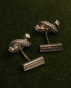 "Hermès" 70's-90's Vintage rope knot cufflinks