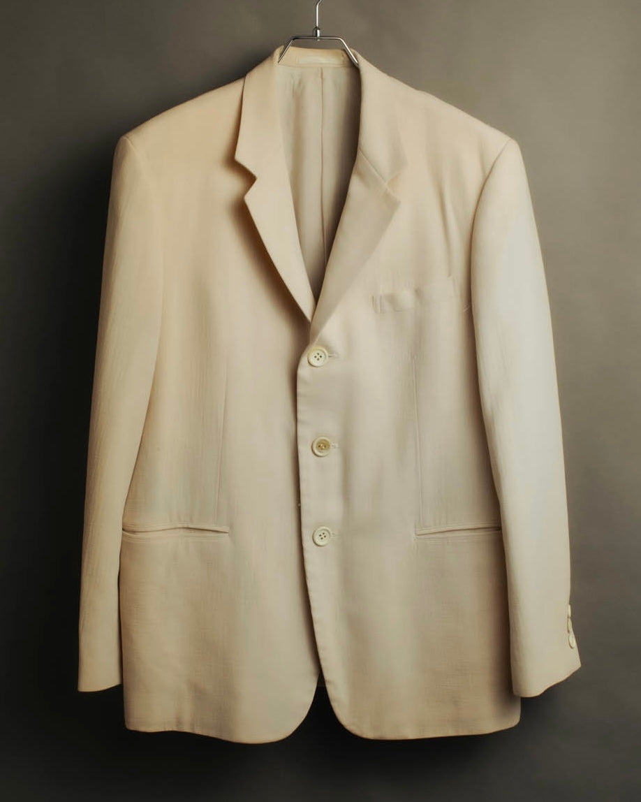"Y's" 80's-early 90's Relaxed tailored wool skirt suit