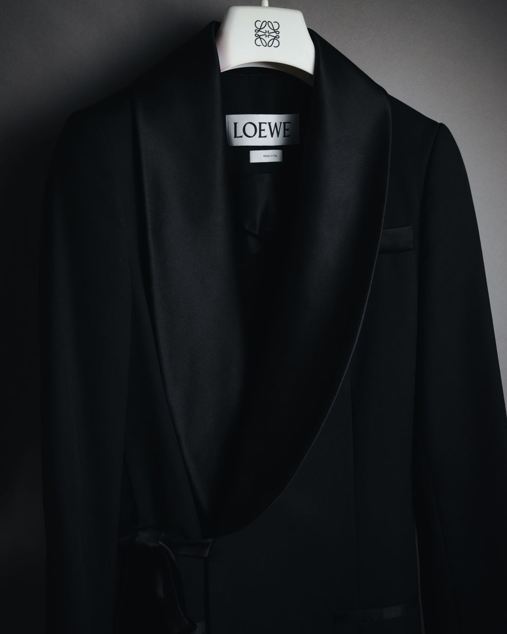 –SPECIAL– "LOEWE"2010’s-20’s wrap-front shawl collar tuxedo jacket
