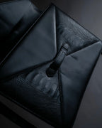 "YVES SAINT LAURENT" Crocodile embossed combination design leather bag