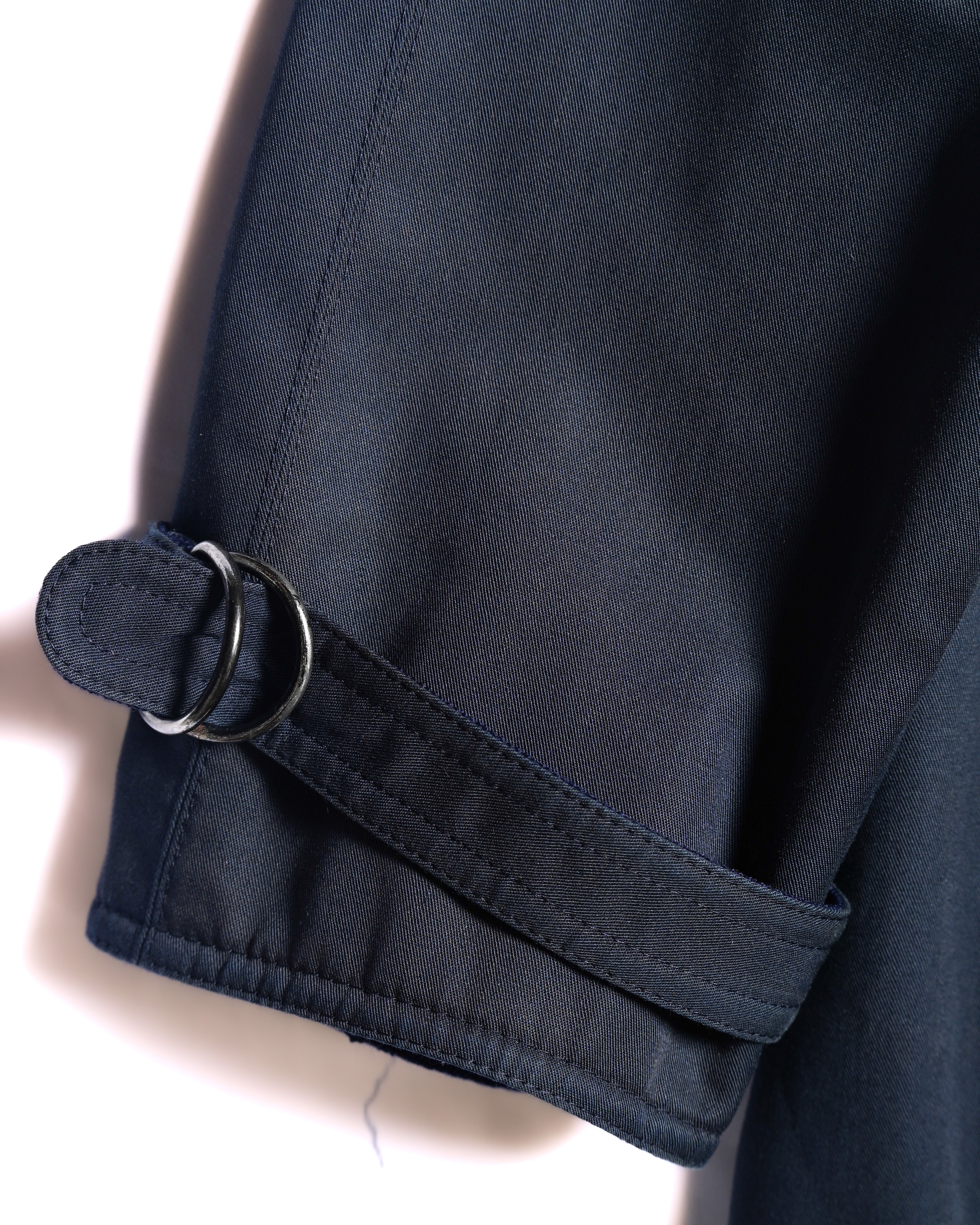 Chloe/ Beautiful A-Line Silhouette Trench Coat Navy