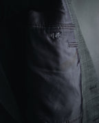 "YVES SAINT LAURENT" 80’s-90’s glen check tailored suit set