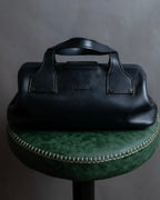 "GUCCI" Vintage gold metal fittings mini doctor bag