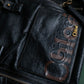 "Chloe" Eclipse series logo engraved leather tote bag