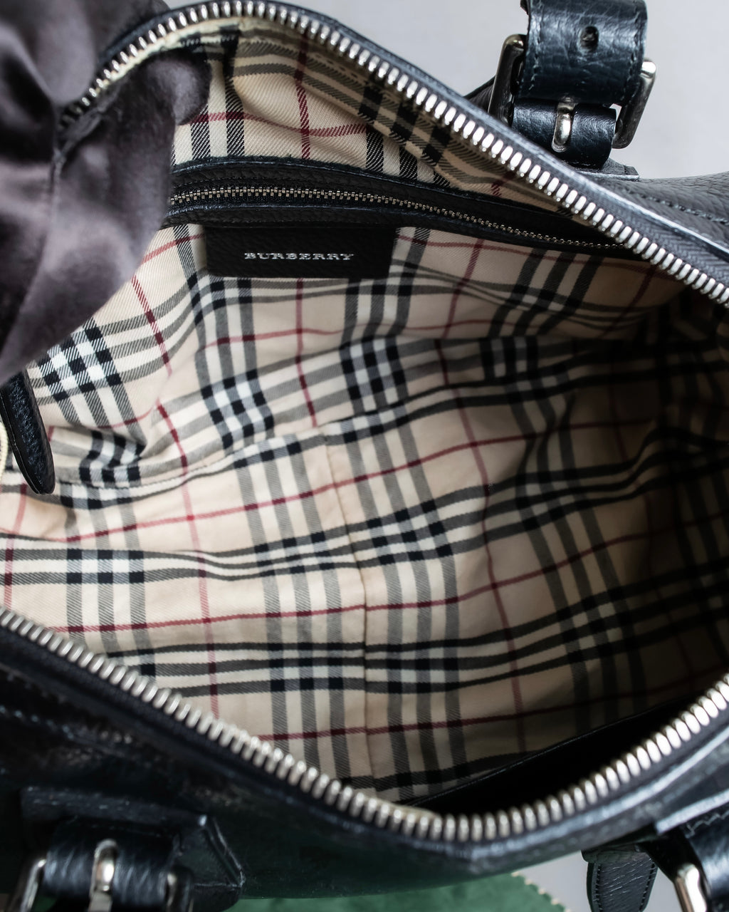 "BURBERRY" Mini Vanity series belt buckle design one handle bag