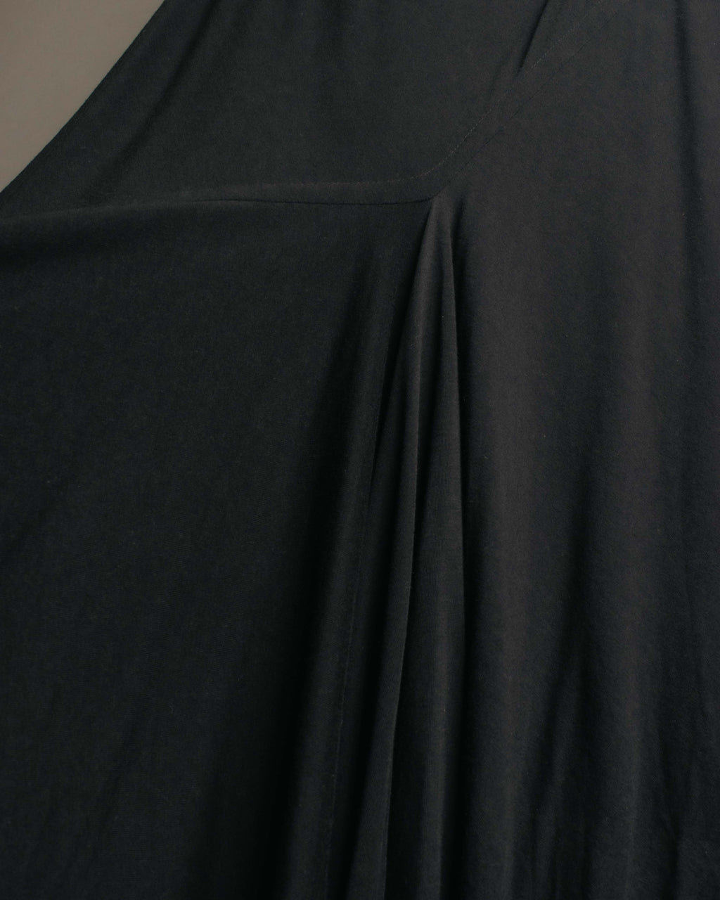 "Rick Owens Lilies" 10's-12's Vintage asymmetrical drape jersey midi skirt