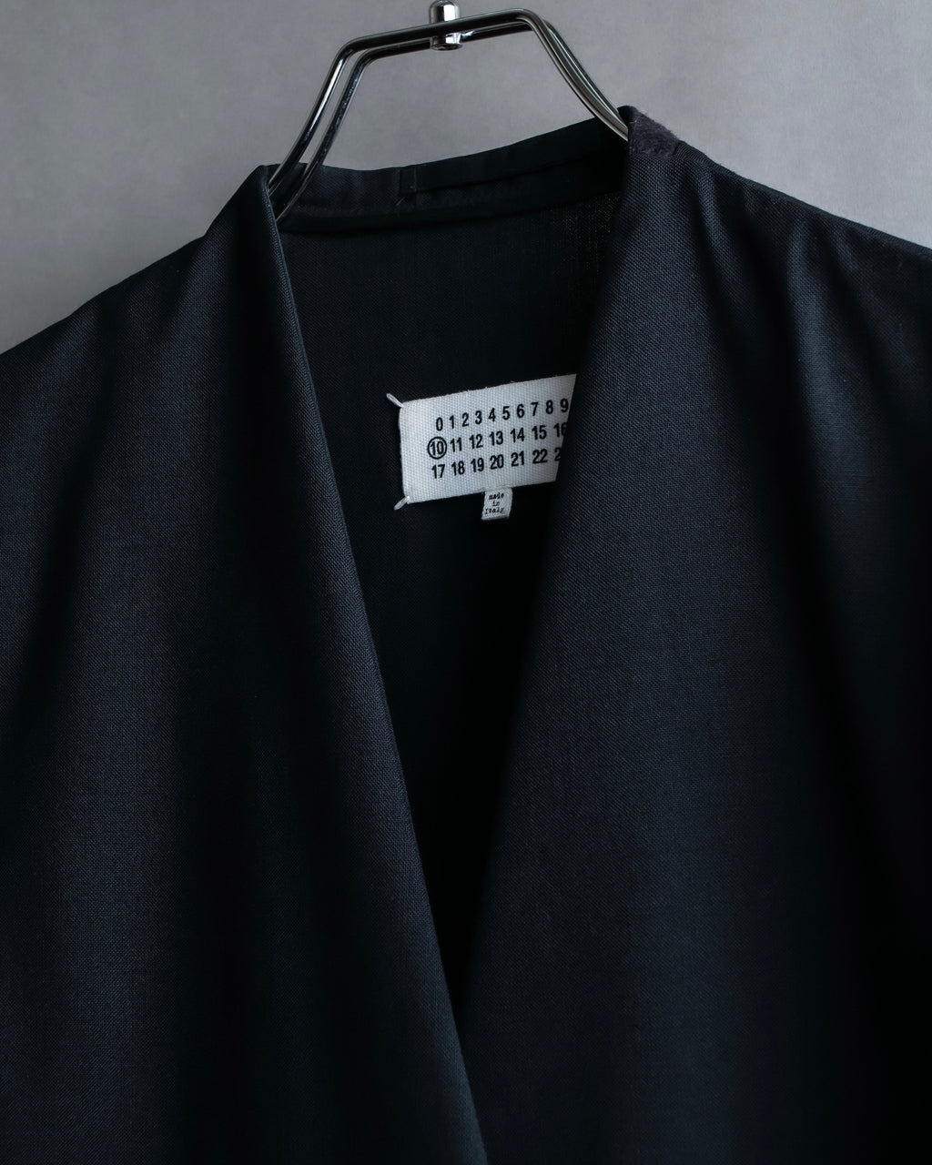 "MAISON MARGIELA" 20AW No-collar design wool tailored jacket