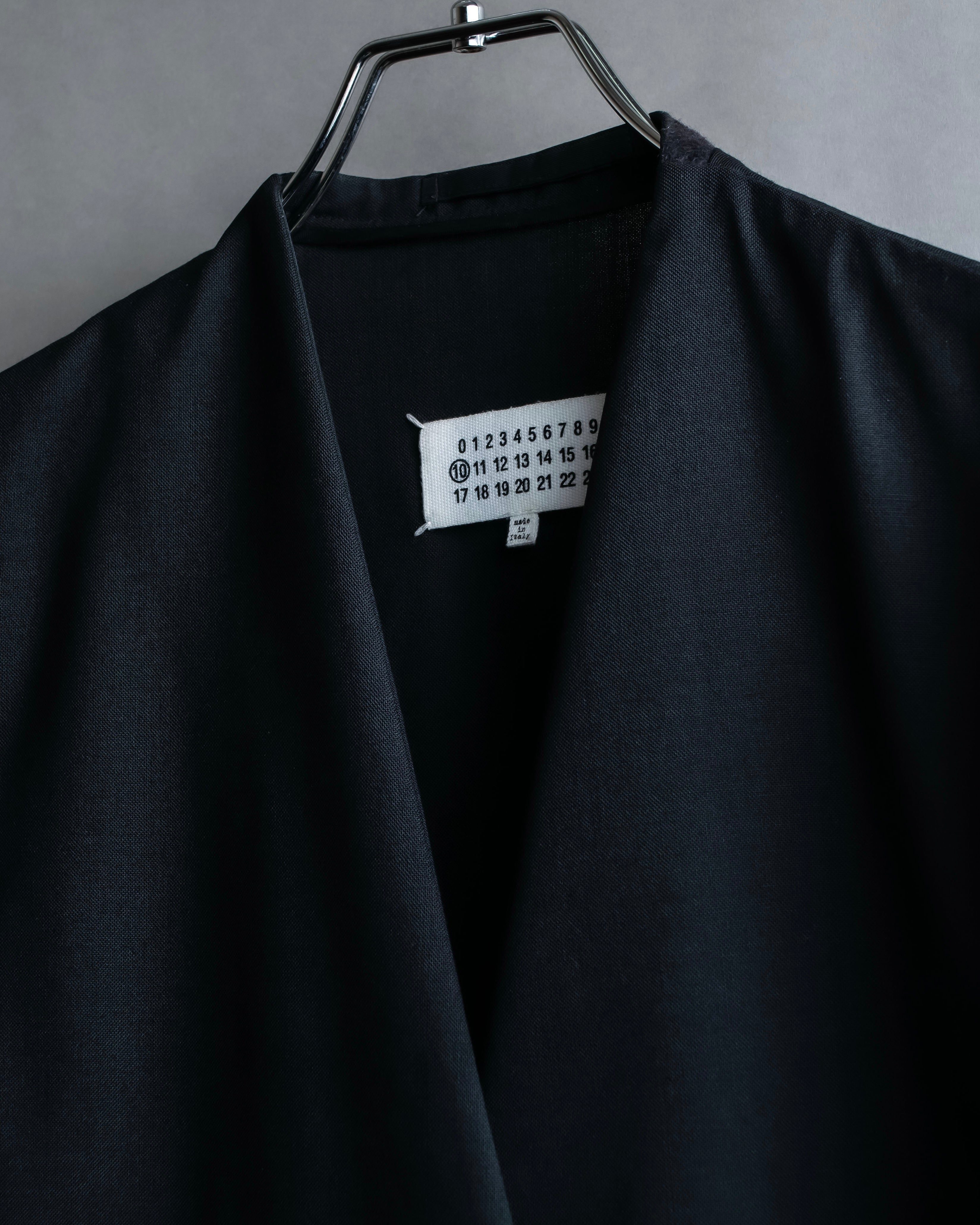 "MAISON MARGIELA" 20AW No-collar design wool tailored jacket