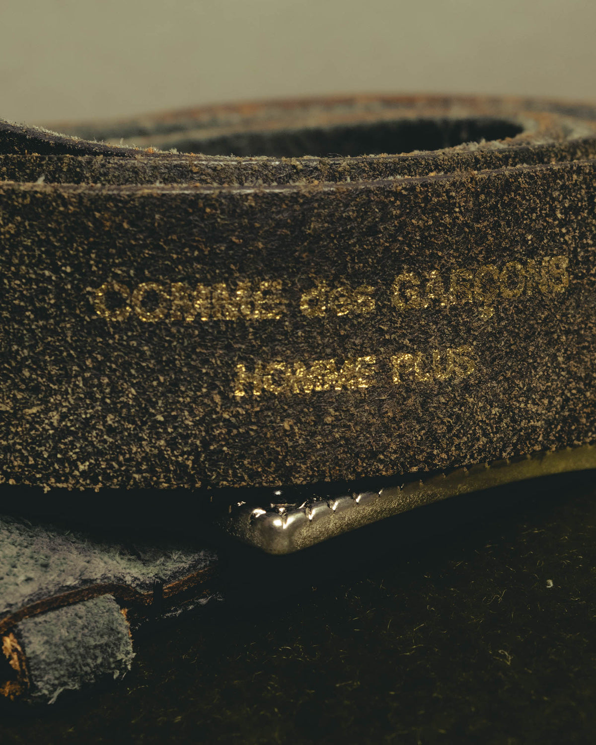 "COMME des GARÇONS HOMME PLUS" Embellished leather belt
