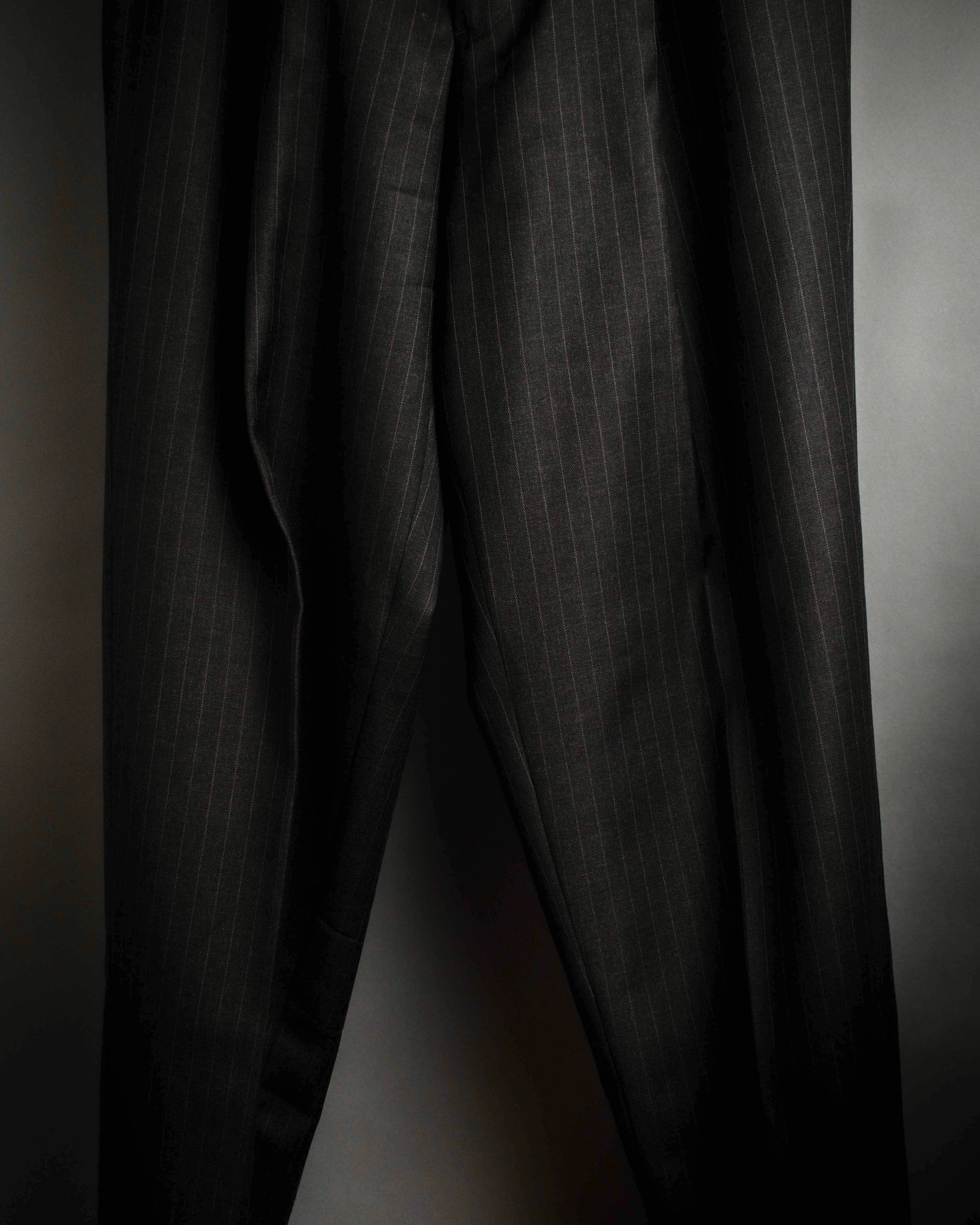 "ARMANI COLLEZIONI" Classic Italian tailoring stripe pattern set up