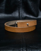 "Maison Martin Margiela" No. 11 Bella Pelle minimal design leather belt