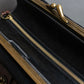 "Chloe" Horizontal design bicolor one handle leather purse bag