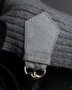 "GUCCI" Cashmere brand double zipper blouson