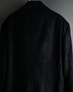 “Gianni Versace” 80’s-90’s Shadowed-texture tailored jacket