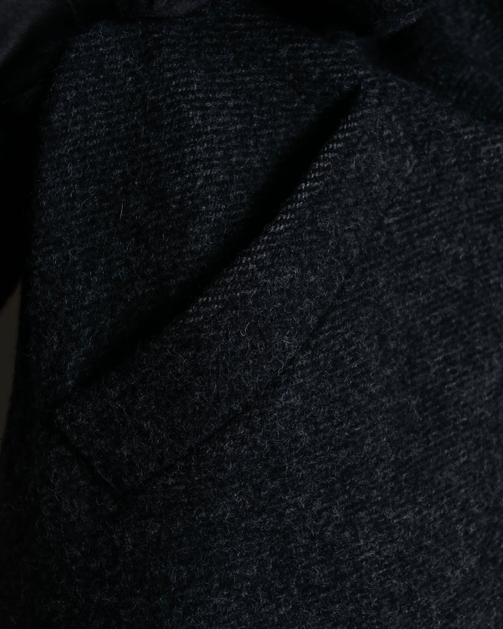 "Vintage fur collar chester coat"