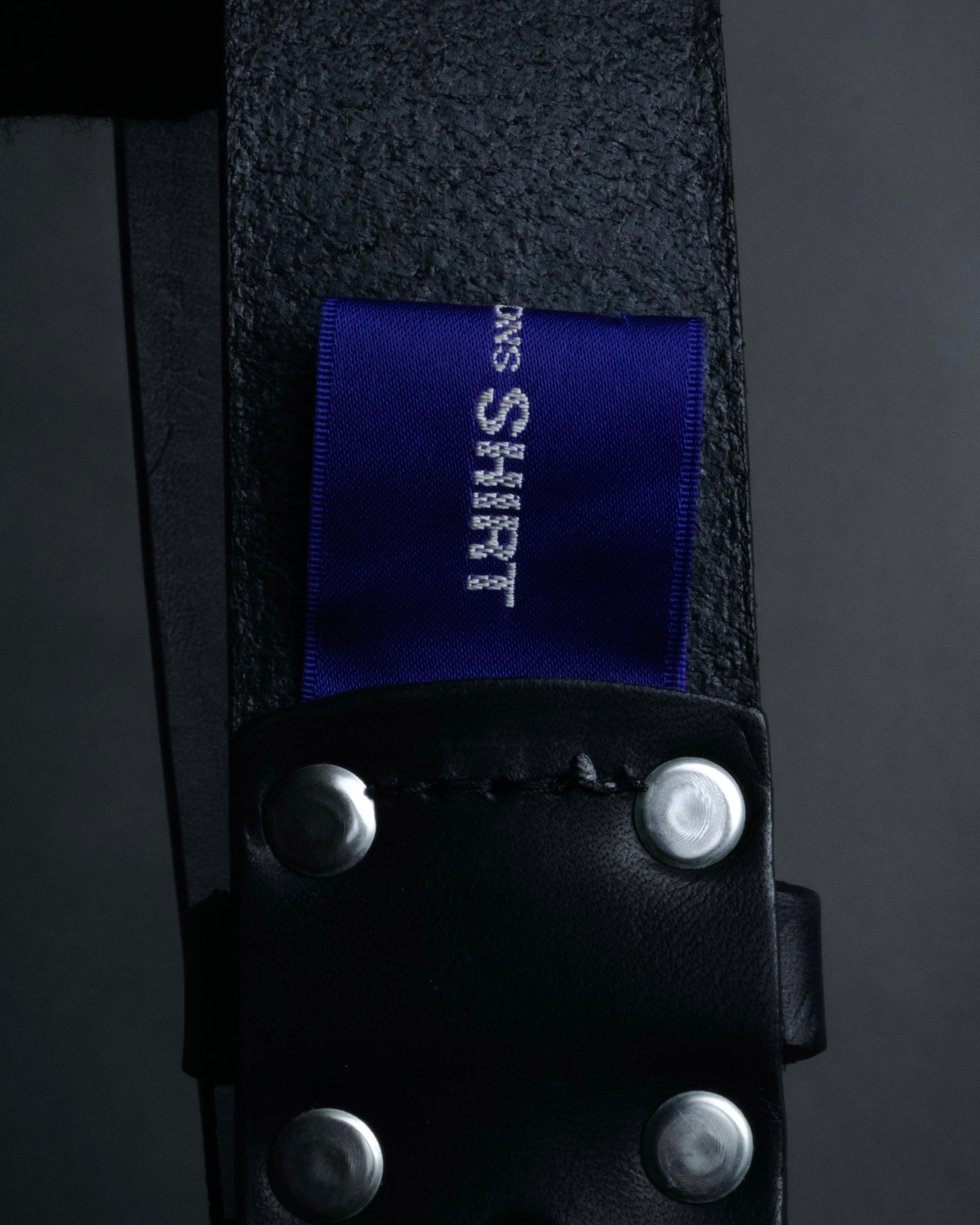 COMME des GARCONS SHIRT” 00's Minimal leather roller belt – MOOD