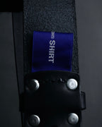 “COMME des GARCONS SHIRT” 00’s Minimal leather roller belt