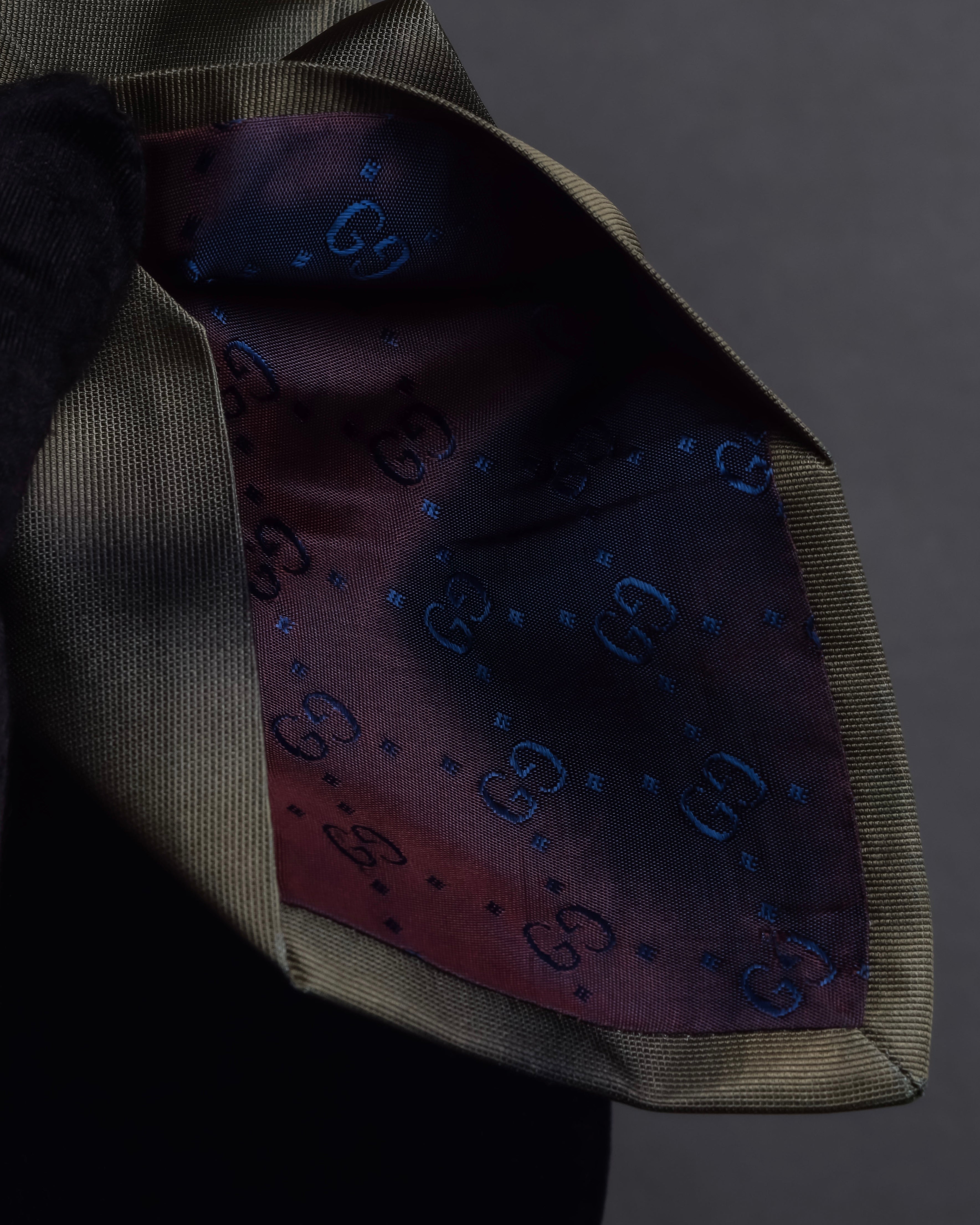 "GUCCI" Gradient dyed gradation silk necktie