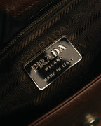 “PRADA” 2000’s Minimal leather shoulder bag