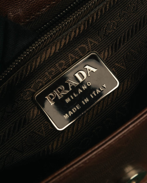 “PRADA” 2000’s Minimal leather shoulder bag