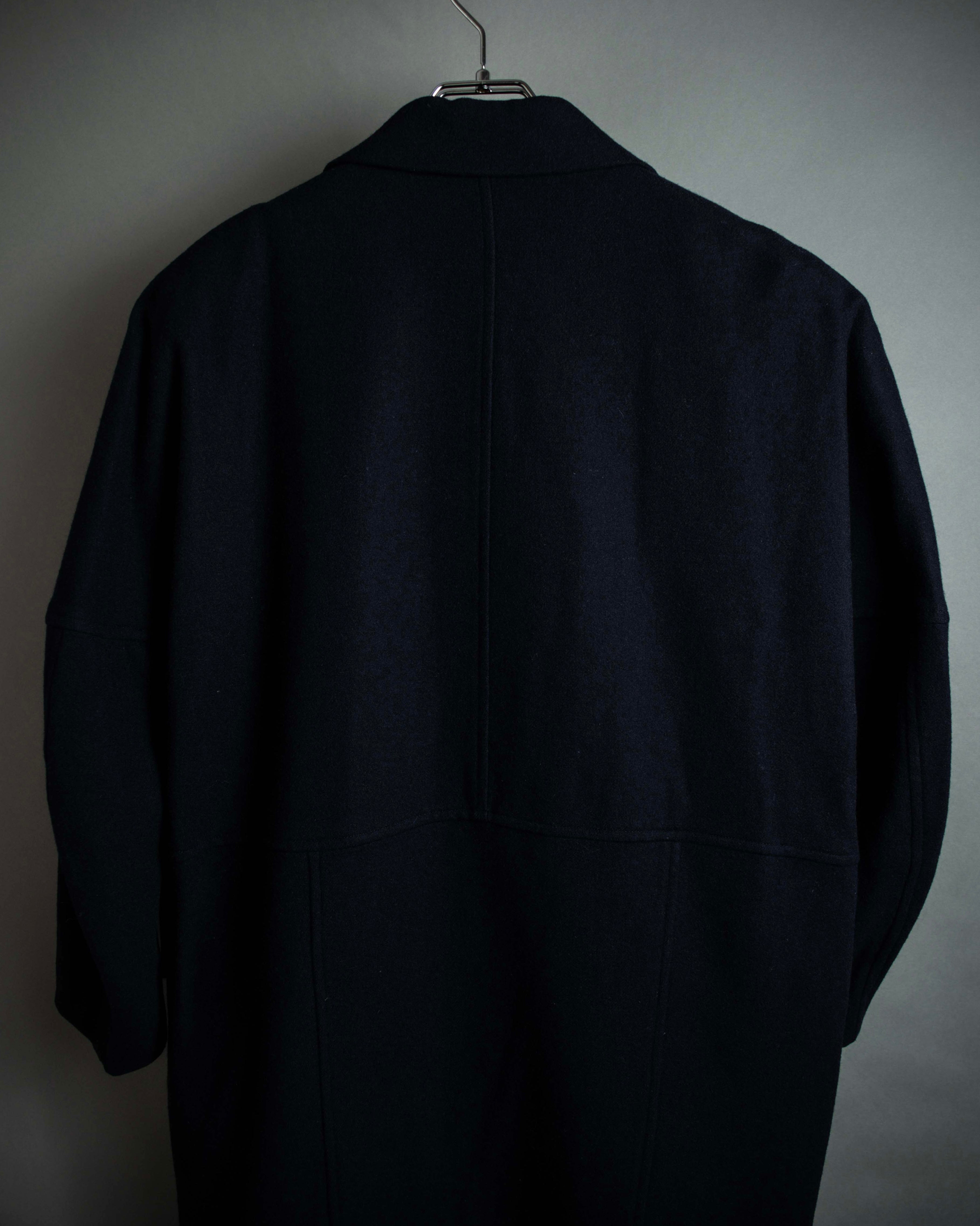 "COMME des GARCONS" 90's Front panel docking design chester coat