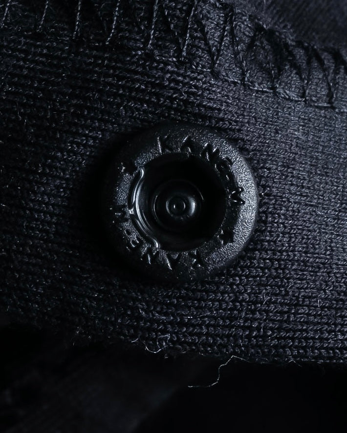 "Y-3" Asymmetrical three-stripes wrap dress