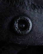 "Y-3" Asymmetrical three-stripes wrap dress