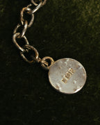 "Christian Dior" Rhinestone logo choker necklace