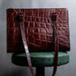 “Jean Paul Gautier” Crocodile-embossed business bag