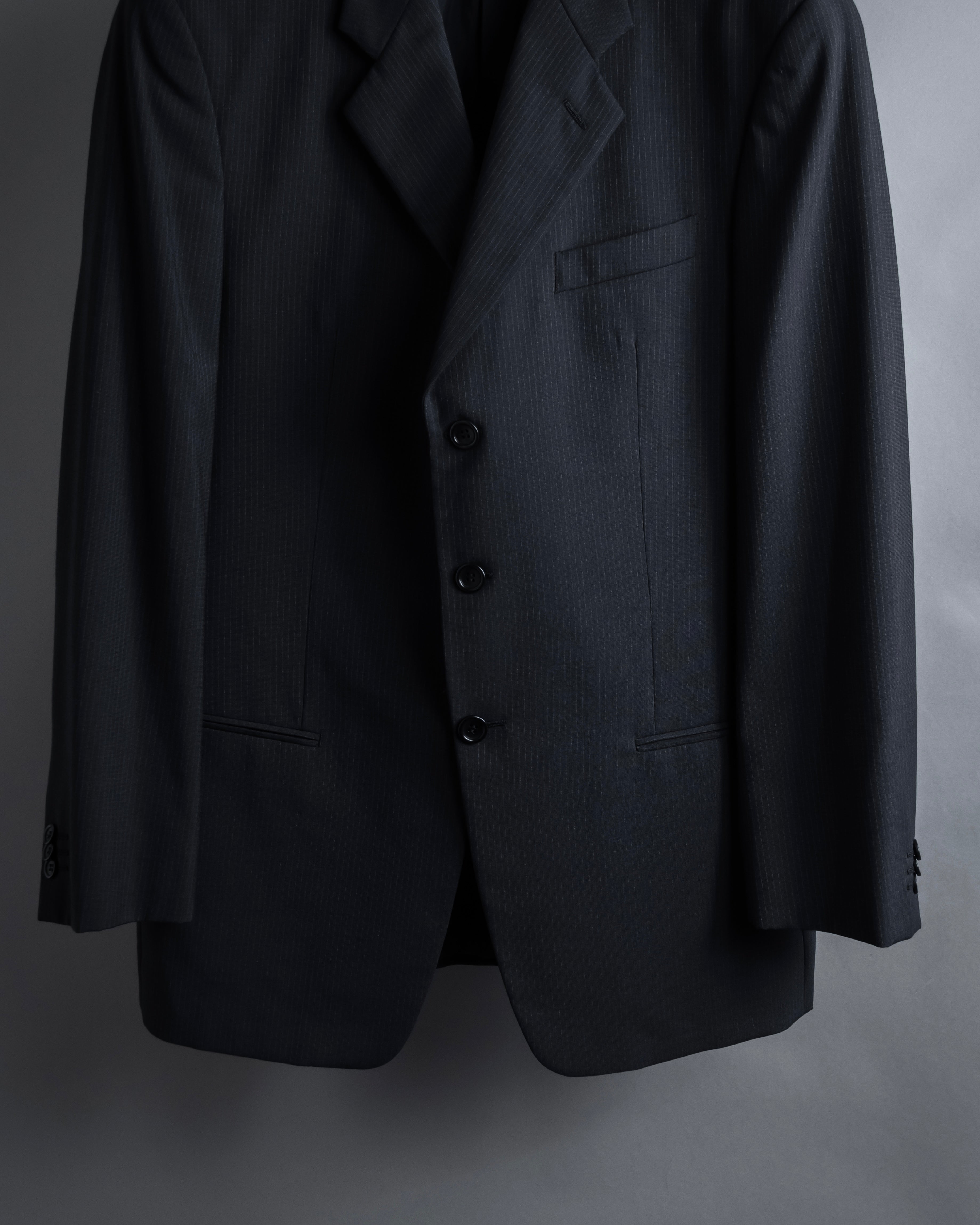 "ARMANI COLLEZIONI" Notched drape classically tailored jacket