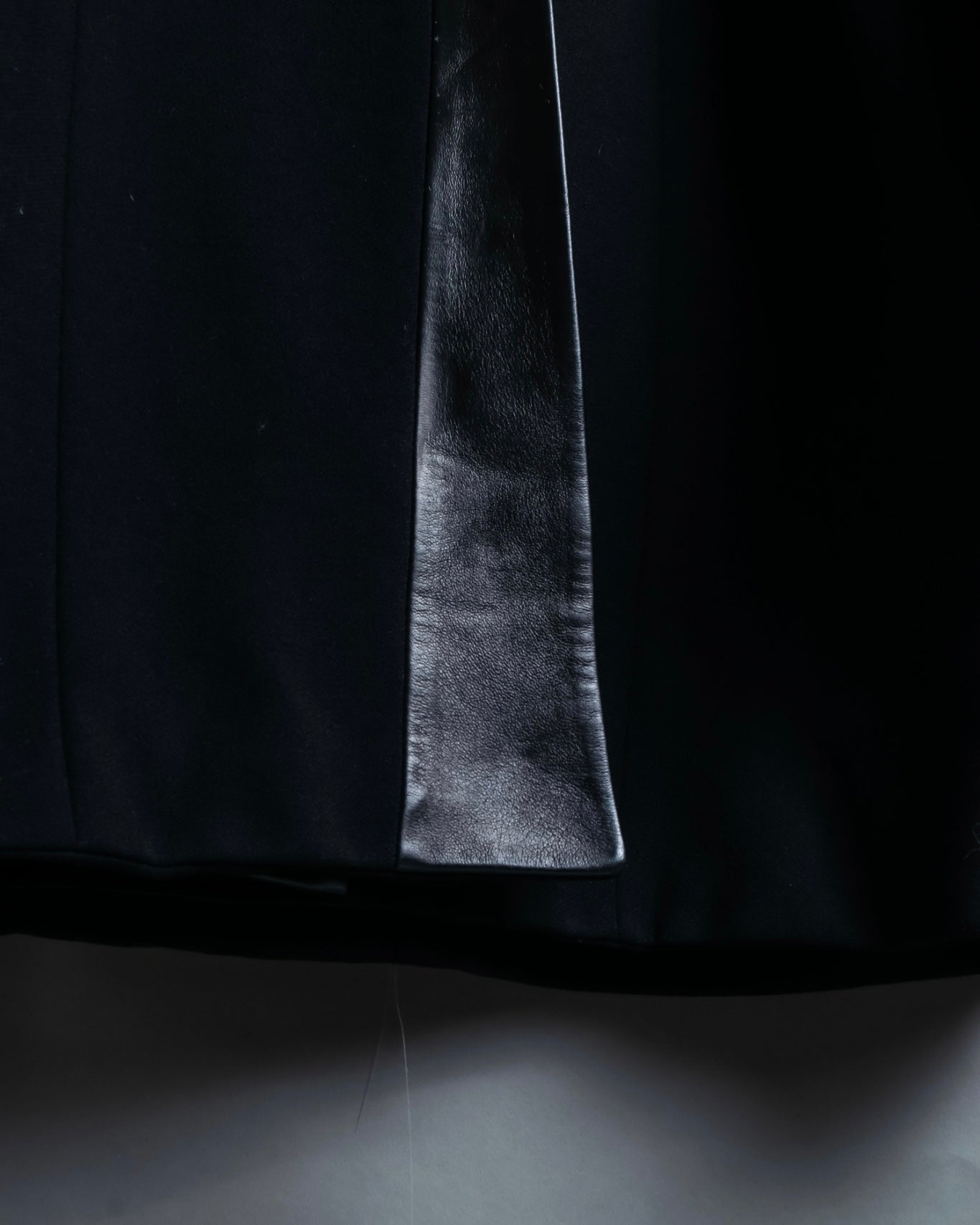 "JEAN-LOUIS SCHERRER" tailored leather lapel jacket