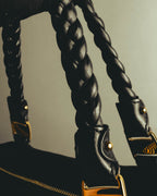"Salvatore Ferragamo" 00's-10's Bow detailed leather hobo bag